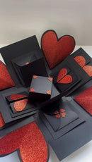 Kit DIY Corações Glitter - Cartões Românticos Artesanais