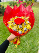 Bouquet Doce Ouro Branco - Coração Romântico Premium